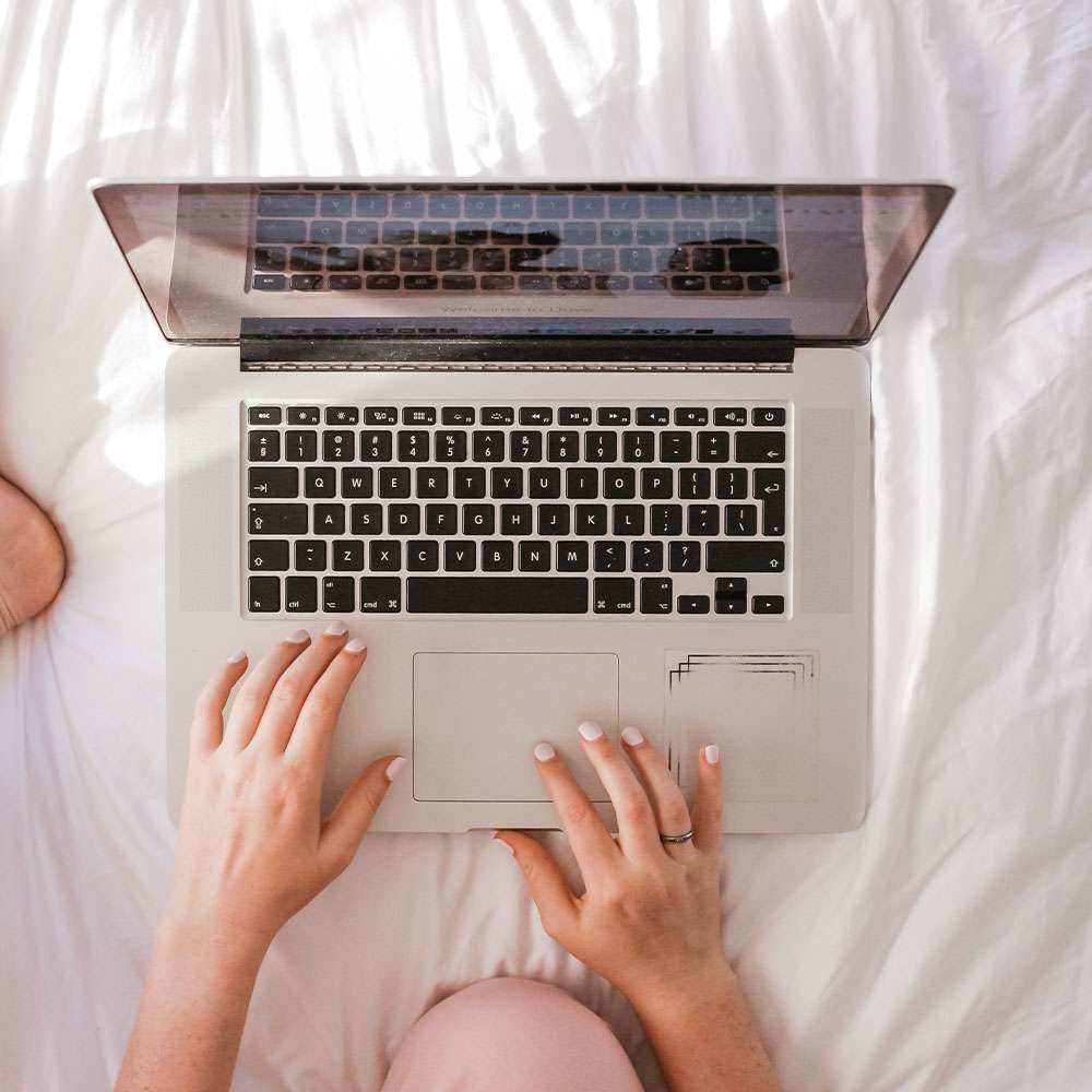 Pink Aurora, laptop, web design, seo, branding, west yorkshire